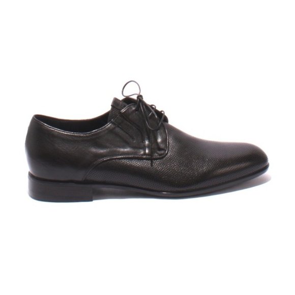 Italian VINICIO CAMERLENGO 8364a Black Leather Lace-Up Classic Shoes main image 4